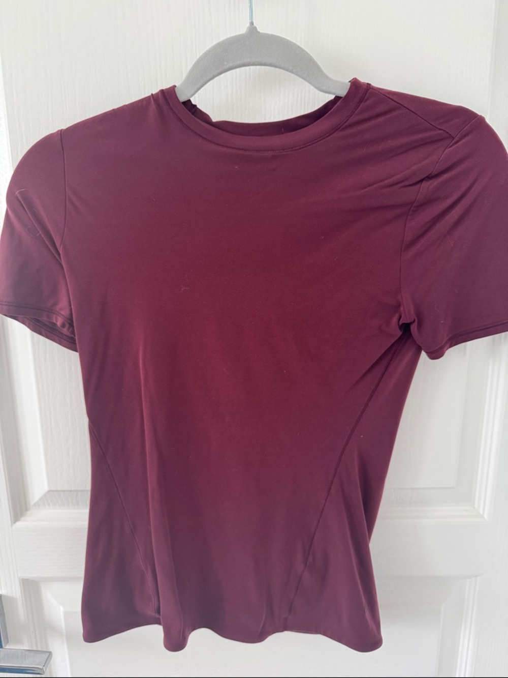 Lululemon wundermost Women's Short Sleeve Tee - garnet XS